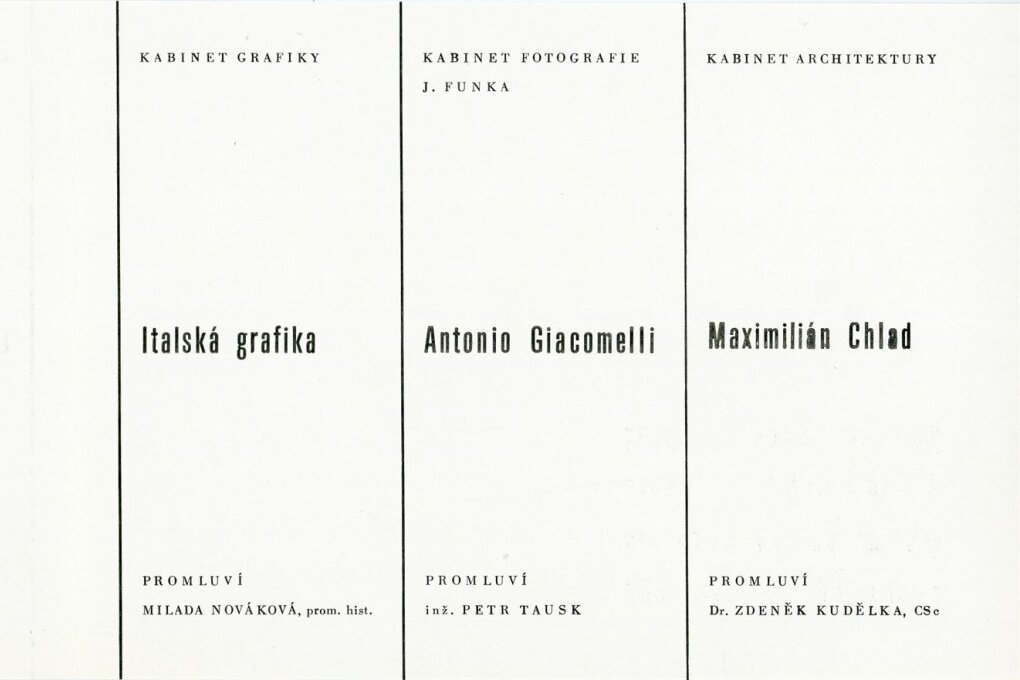 Maximilian Chlad, výběr z prací z r. 1962–1966